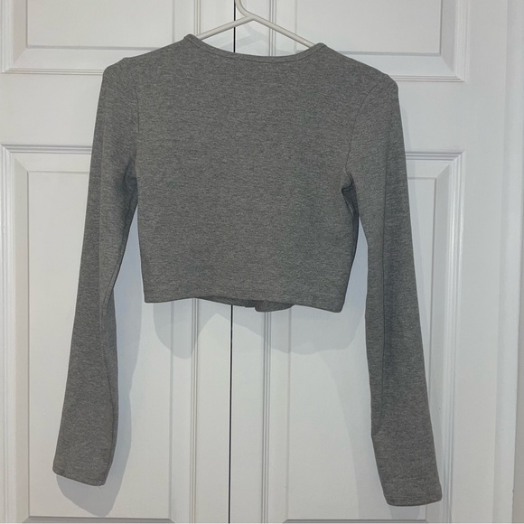 Zara Ribbed Cropped Cardigan - Picture 3 of 5